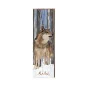 Alaska Wolf | Wall Art Print on Real Wood