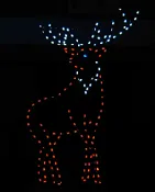 10′ Elk Holiday Light Display