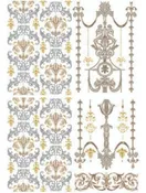 Gilded Damask - Water Slide Transfer