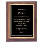 Appreciation Premier Award Plaque
