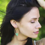 Brass Patina Earrings - Large Assortment
