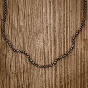 18" Black Box Chain (Sterling Silver)