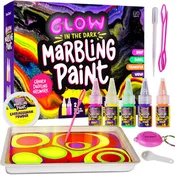 Glow in The Dark Marble Paint Kit for Kids - Water Marbling