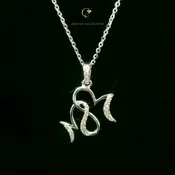 0.08ct Diamond Pendant in 14K White Gold