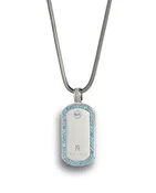 REYHAN HAKKI CLASSIC 925 SILVER ‘MIAMI BEACH’ AQUA MARINE TAG