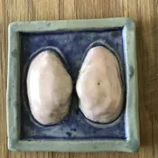 Soft Shell Clam Tile — Clay Trout Pottery