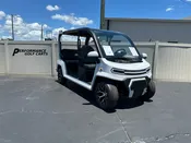 Denago EV City Car 5 Passenger White Shuttle Golf Cart