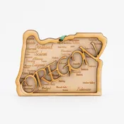 2D Oregon Ornament, Rocket Laser