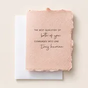 Best Qualities of You Both Baby Card
