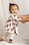 Babydoll Dress + Bow Legging Set