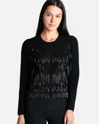 Anka Cashmere & Suede Top
