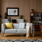 AFD South American Walnut Extra Wide Acoustic Slat Panel