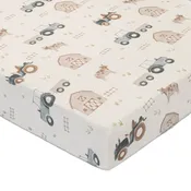 Charlie Farmhouse Tractor Crib Sheet