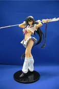 "VERY RARE" Ikki Tousen 1/7 "Sexy Kanu Unchou - Battle Damaged School Uniform - Gray Skirt VARIANT" MNT