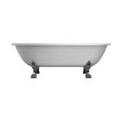 Christa 59-inch Dual Acrylic Bathtub with Claw Feet