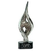 15" Spire Twist Art Glass