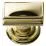 Atlas Campaign Rectangle Knob 377-PB Polished Brass 1-1/2" Knob
