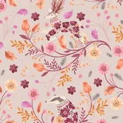 Dashwood Studios - Maple Woods - Wildflowers (Taupe)