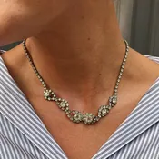 Vintage Intertwined Crystal Necklace