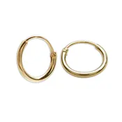 14K Gold-Plated Endless Hoop Earring for Children and Babies