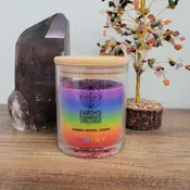 7 Chakra Crystal Candle