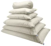Dust Mite Proof Organic Cotton Pillow or Protector - Kapok or Buckwheat Hull Fill