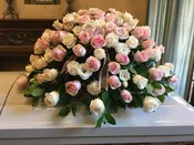 Angel Kisses Casket Spray