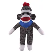 Black Sock Monkey in Custom Bandana 10"