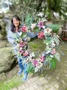 Painted Flower Multi Color Wreath — Naturally Country | Norwalk, Ohio