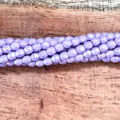 1-03-29308 - Czech Fire Polish Beads, Powdery Pastel Purple , 3mm | Strand