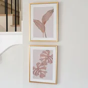 2pc Palm LED Framed Print Set