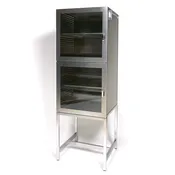 2-Chamber Stainless Steel Desiccator - 24"W x 23"D x 48"H