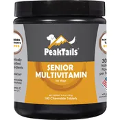 PeakTails Senior Mult-Health for Dogs – MSM, Superoxide Dismutase, Ester-C & 19 Essential Nutrients – Supports Joint Health & Overall Wellness