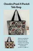 Cheater Print 8 Pocket Tote Bag Pattern