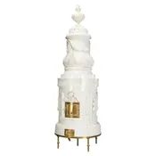 19th Century Austrian Neoclassical Glazed Terracotta Stove