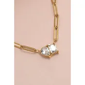 18K STAINLESS STEEL TARNISH FREE RHIN NECKLACE