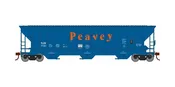 Athearn ATH22273 HO PS4740 Covered Hopper, Peavey TLDX #7121