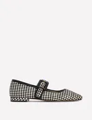 Vic Chisel Toe Mary Janes-White/Black
