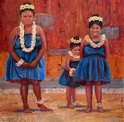 Super And Spice (Keiki Sisters) – Original Oil Painting
