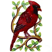 Drum Art - Cardinal Bird on Branch