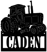 DIY - 12 x 12.5" Tractor Name Sign - J. Dub's Metalworks