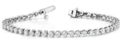 10 1/5 ct tw Lab Grown Diamond Tennis Bracelet in 14K White Gold