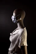 Blessed Charms Face Mask Religious Cross Pearl Dove Church Festive Steel — IDIL VICE Fashion