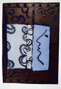 Harvey Daniels 1966 Original Signed Lithograph Vintage Pop Art