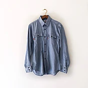 70's Double Orange Tab Levi's Chambray Shirt