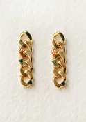 Arco Chain Stud Earrings