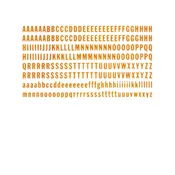 Alphabet & Numbers Block Letters Gold Decal Fused Glass Ceramic Small