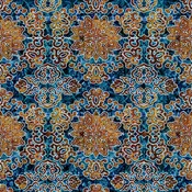 Heirloom Medallions on Blue
