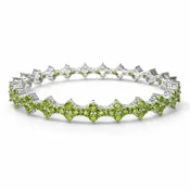 Asher Bangle Silver Peridot
