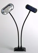 Set of 2 Solar Dual Head Lite-Anywhere Spot Light 33845/2